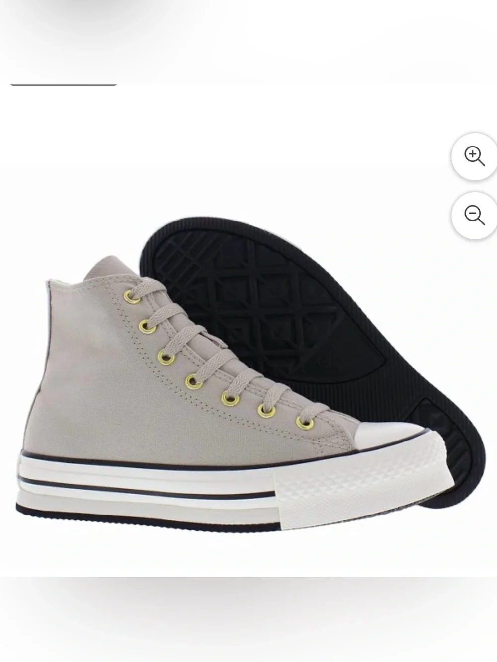Converse Kids High-Top Sneakers in Light Beige